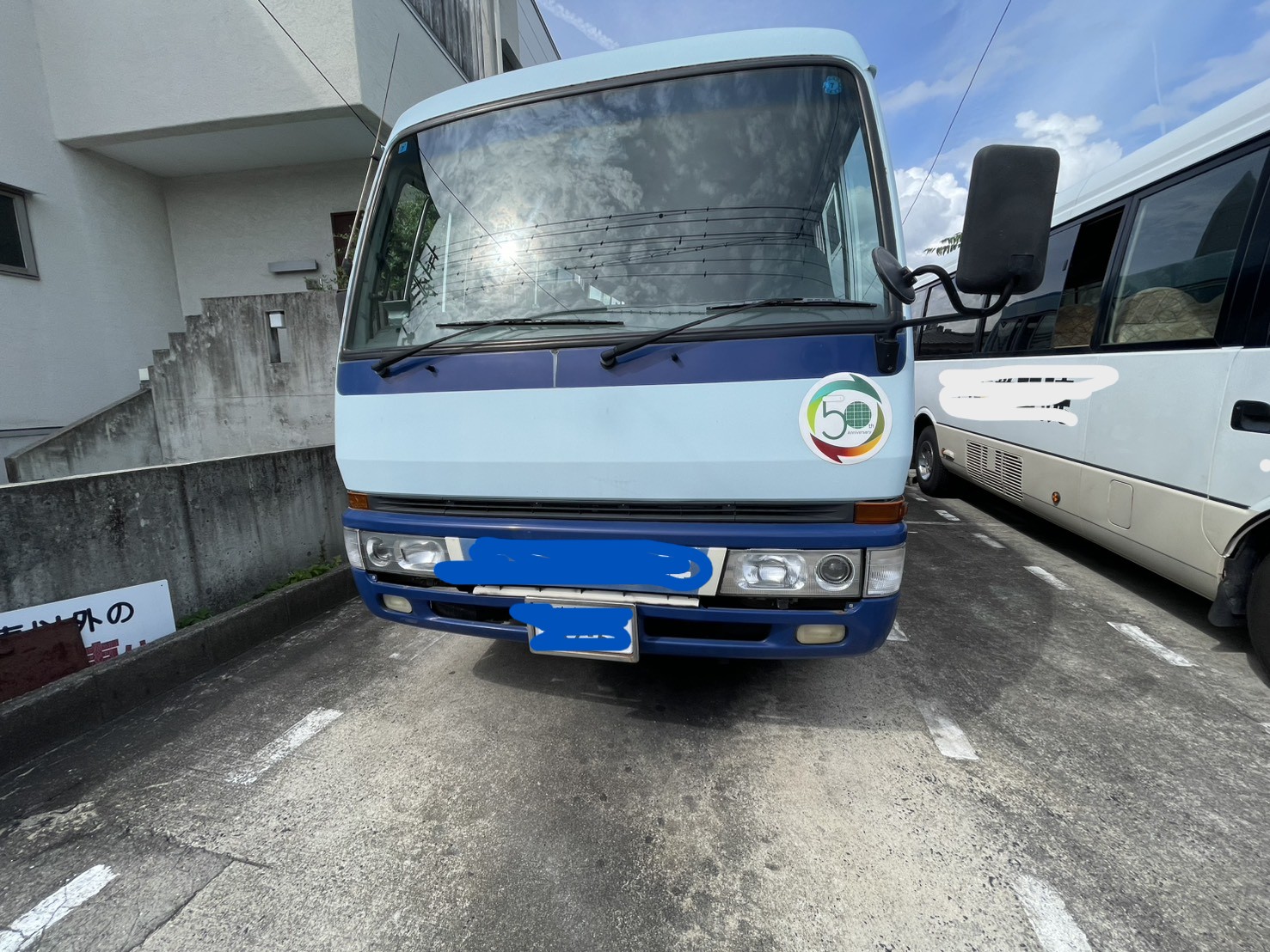 三菱ふそう ローザ 1996年式 KC-BE439F 29人乗りマイクロバス(広島県で買取した実車・フロント)